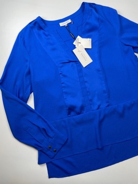 Bluzka damska koszulowa elegancka kobaltowa Calvin Klein r. M
