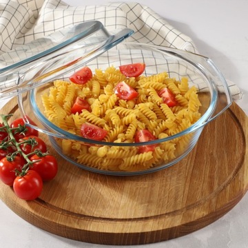 NACZYNIE ŻAROODPORNE Z POKRYWKĄ 2,8L SZKLANE