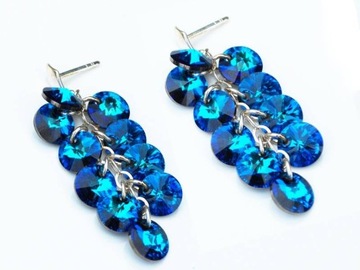 GSWAROVSKI GRONKA Z DYSKÓW BERMUDA BLUE SWAROVSKI
