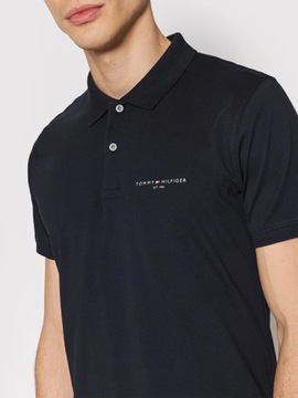 TOMMY HILFIGER męska koszulka polo czarna r.S