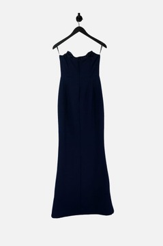 CLUB L GRANATOWA SUKIENKA MAXI OFF SHOULDER (36)