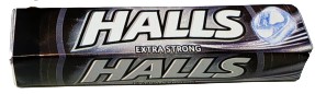 HALLS EXTRA STRONG CZARNE CUKIERKI MIĘTOWE 33,5g