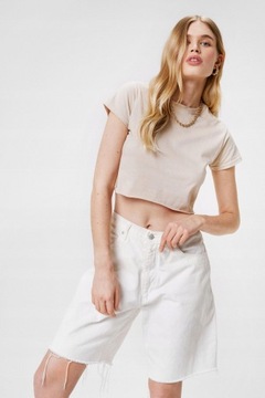 R3T110 NASTY GAL__NF7 KOSZULKA T-SHIRT CROPPED __S