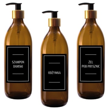 Косметические наклейки-этикетки для косметического мыла-шампуня 16шт 6,5х10см