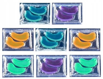 ŻELOWE PŁATKI POD OCZY Z WIT.C ZIELONĄ HERBATĄ I KOLAGENEM MIX ZESTAW 8szt