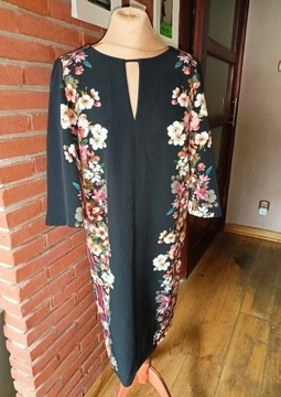 MAXMARA śliczna sukienka oversize w kwiaty M