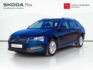 Skoda Superb III Kombi Facelifting 2.0 TDI SCR 200KM 2022 Skoda Superb 2.0TDI 200KM Ambition SerwisASO SalonPL Tempomat Led SmartLin