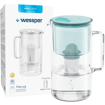 DZBANEK SZKLANY WESSPER D2 BOROSILICATE 3,3l CLASSIC