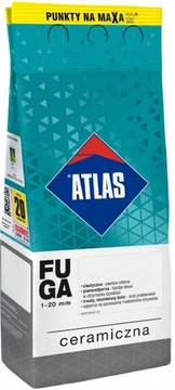 Fuga ceramiczna Atlas biel 001 BIAŁA 5 kg