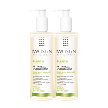 Iwostin Purritin Aktywny Żel Do Mycia Twarzy x2
