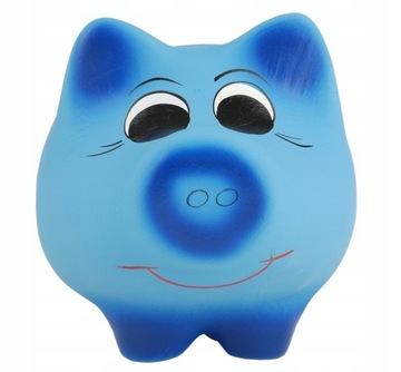 КОРОБКА-КОПИЛКА ДЕКОРАТИВНАЯ КЕРАМИКА СИНЯЯ БОЛЬШАЯ 16x23