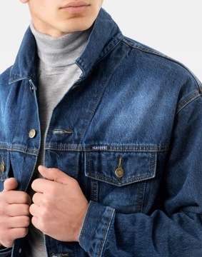 Kurtka Katana Bluza Męska Jeans Jupa 199 L granat