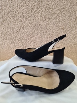 ЧЕРНЫЕ ЗАМШЕВЫЕ САНДАЛИИ АГА НО, размер 41