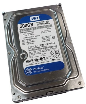 Жесткий диск WD 3,5 дюйма SATA 7200 емкостью 500 ГБ