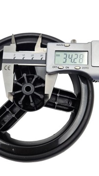 Kółko 15cm do wózka spacerowego, na zakupy, psiego, na oś 6mm, S2