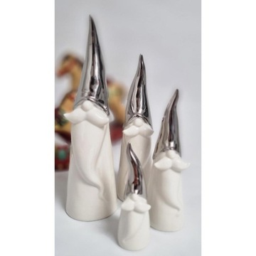 РОЖДЕСТВЕНСКИЙ ОРНАМЕНТ ФАРФОРОВАЯ ФИГУРКА САНТА ГНОМ СЛОН 17 СМ