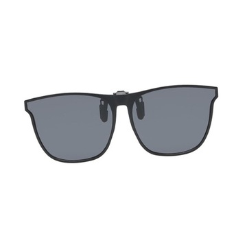ch-Polarized Clip On Sunglasses Lens Flip up Black