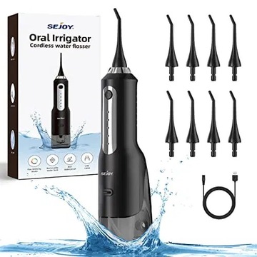 Irygator do zębów irygator dentystyczny 270 ml ładowany przez USB irygator