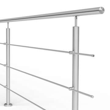 Balustrada nierdzewna model ATLANTA, wypełnienie 3 x Ø12 mm, długość 5 m