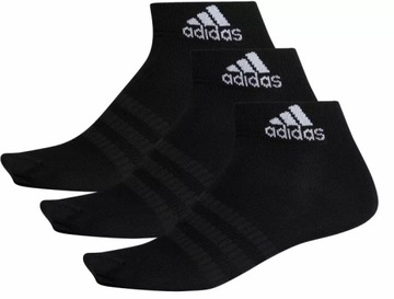 SKARPETKI ADIDAS KRÓTKIE CZARNE 3PAK 49-51R.