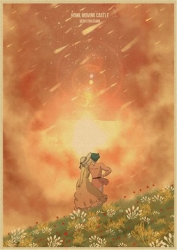 PLAKAT ANIME Hayao Miyazaki Zamek Hauru 42x30