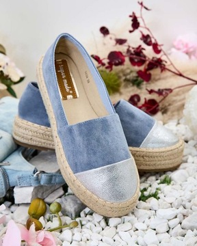 ЖЕНСКИЕ СИНИЕ ЭСПАДРИЛИ DERALLE 40