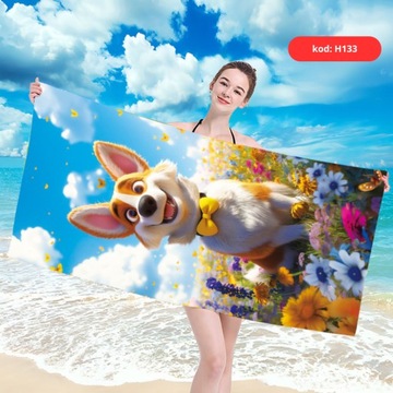 БОЛЬШОЕ МЯГКОЕ ПЛЯЖНОЕ ПОЛОТЕНЦЕ 100Х180 МИКРОФИБРА БЫСТРОСУХАЯ СМЕСЬ