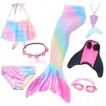 КУПАЛЬНЫЙ КОСТЮМ РУСАЛОЧКА ХВОСТ РУСАЛОЧКИ ПЛАВНИК РУСАЛКИ