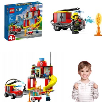 LEGO CITY REMIZA STRAŻACKA WÓZ STRAŻACKI HIT