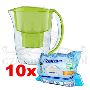 Dzbanek filtr Aquaphor Amethyst lime 10Maxfor Plus