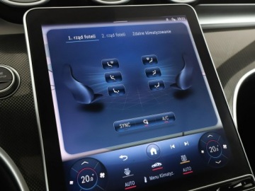 Mercedes Klasa C W206 Limuzyna Plug-in 2.0 300e 313KM 2021 Mercedes C 300 PHEV full LED skóra/alcantara, zdjęcie 31