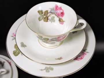 Сервиз Rosenthal Empire антикварный 1930 г. роза на 6 персон