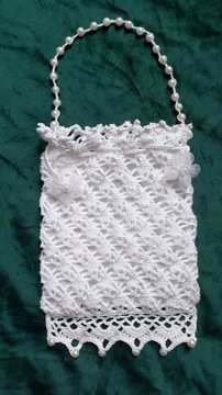 Кружевной мешочек для первого причастия.