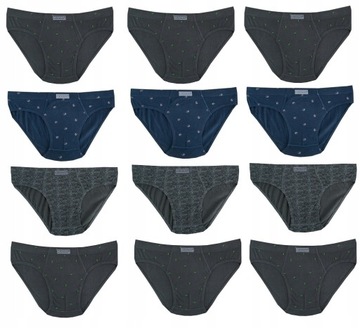 12x SLIPY męskie 100% bawełna COTTON WORLD M