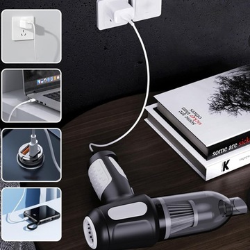 РУЧНОЙ АВТОПЫЛЕСОС SUPER POWER 2000MAH ДЛЯ ЧИСТКИ ДИВАНОВ И ПОЛА