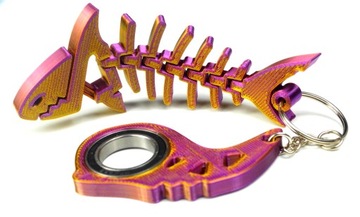 Брелок «Акула» KEYRAMBIT KEYSPINNER karambit - СИНИЙ