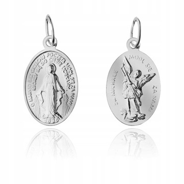 ŚW ŚWIĘTY MICHAŁ ARCHANIOŁ SREBRNY CUDOWNY MEDALIK