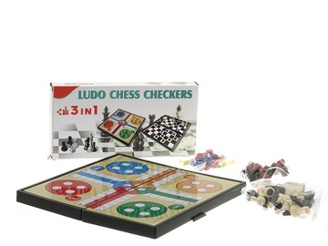 Магнитные шахматы 3в1