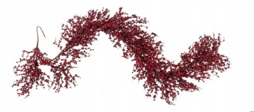 Рождественская гирлянда осень зима боярышник рябина ветка 145 см красный