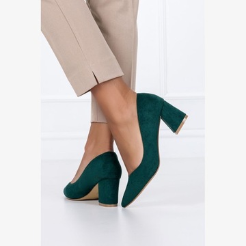 ТУФЛИ ЖЕНСКИЕ НА СТАБИЛЬНОМ КАБЛУКЕ, ОКОНЧАТЕЛЬНАЯ КОЖА, НОВЫЕ, размер 36.