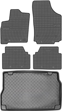 Opel Meriva 2003-2010 Dywaniki gumowe + bagażnik
