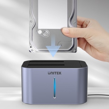 Unitek S1306A Док-станция с двумя жесткими дисками USB3.0, 2x SATA 2,5/3,5 дюйма