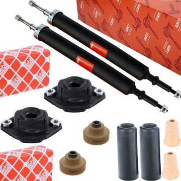 2X AMORTYZATOR TYŁ TRW do BMW E90 E91 OSŁONY ODBOJE + PODUSZKI FEBI