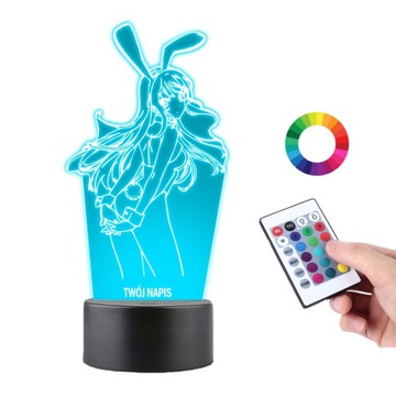 Lampka na biurko Mai Waifu Sakurajima LED PLEXIDO