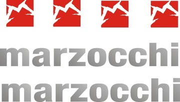 MARZOCCHI BOMBER 102-3B srebrne naklejki widelec