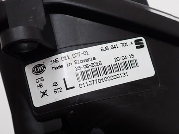 HALOGEN LEVÝ ORIGINÁLNÍ 6J9941701A SEAT LEON III 5F 16R