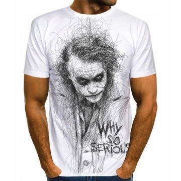 MĘSKA KOSZULKA T-SHIRT JOKER WHY SO SERIOUS