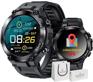 SMARTWATCH MĘSKI SPORTOWY MULTIFUNKCYJNY Z GPS