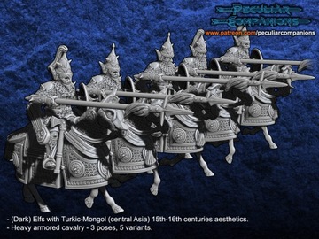 Turko-Mongol Dark Elfs Heavy Lancers - x1
