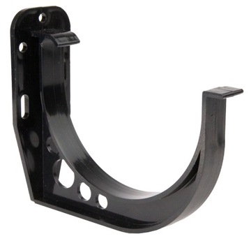 Uchwyt rynnowy z OTWORAMI 125 mm ciemny brąz | Hak